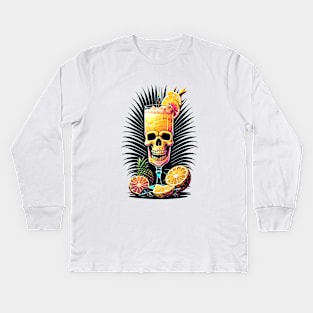 Orange Pineapple Juice Kids Long Sleeve T-Shirt